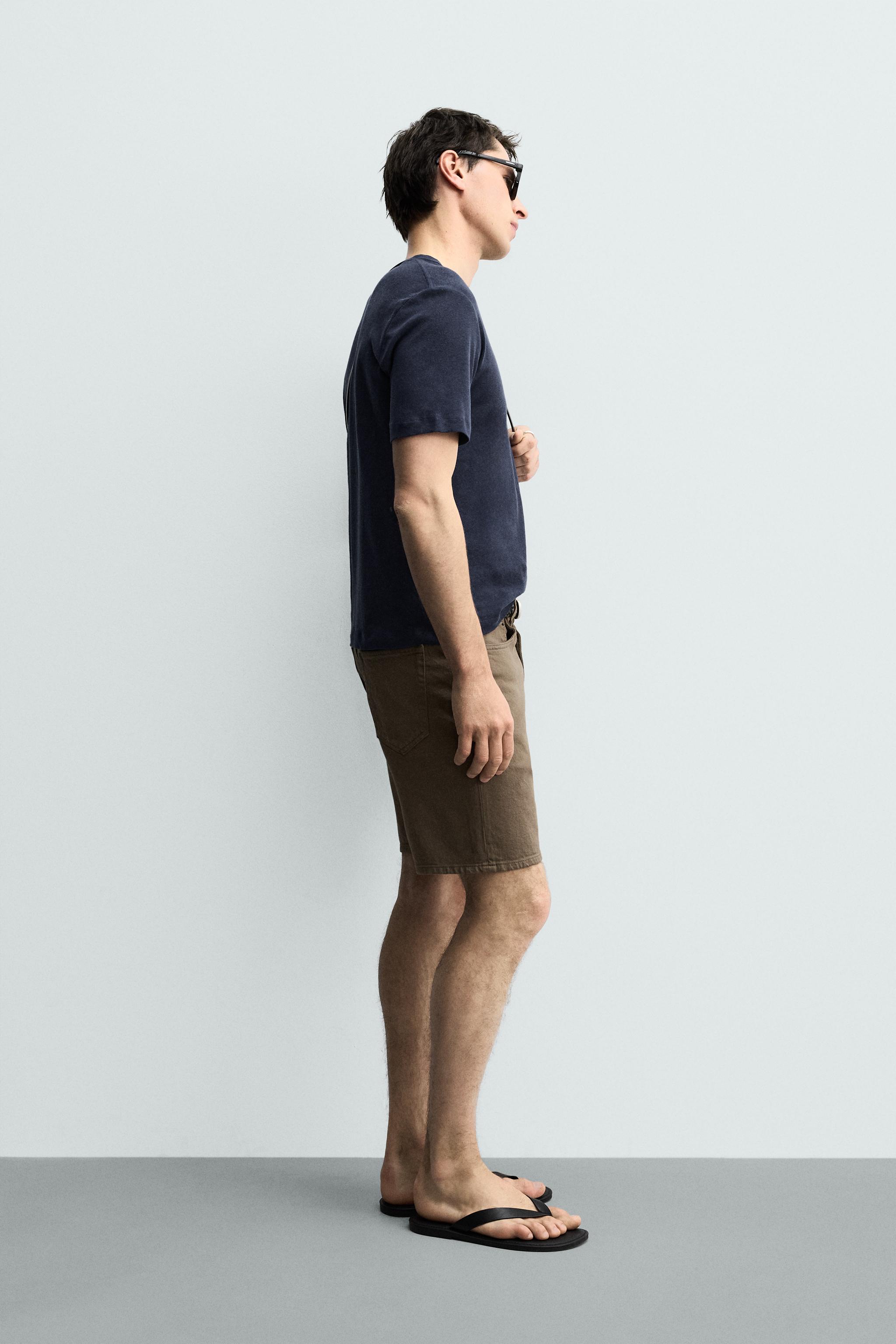 REGULAR FIT DENIM SHORTS